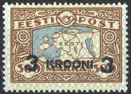 * 1930, Freimarken Mit Aufdruck, 3 Werte (Mi. 87-89 104,- U. 110-12 / 250,-) - Estland