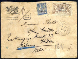 Cover 1904, Eingeschriebener Brief Von Constantinopel-Pera Vom 8.12. Nach Wien Weitergeleitet Nach Rom, Mi. 16,19 - Other & Unclassified