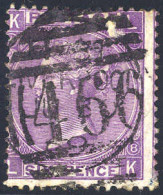 O 1867-80, 6 D. Plate 6, Unif. 34 SG 105 - Other & Unclassified