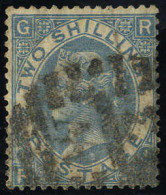 O 1867/69, 2 Sh. Blau (U. 38 - SG 118 / 185,-) - Other & Unclassified