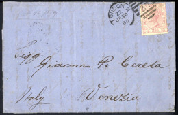 Cover 1880, Brief Von London Am 30.1. Nach Venedig Frankiert Durch 2½ P. Lilarosa (Plattennummer 17) Mit Wz. 10, SG 141/ - Other & Unclassified