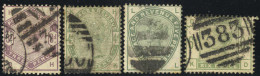 O 1883/84, Freimarken, ½ P. Bis 6 P., 8 Werte (U. 76-83 - SG 187-94) - Sonstige & Ohne Zuordnung