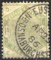 O 1883/84, Viktoria, 1 Sh. Seegrün, Mi. 81 - Other & Unclassified