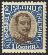 * 1920, 1 Kr Mit Plattenfehler Weißer Punkt Rechts Der 1, Mi. 96 Facit 142 V1 - Sonstige & Ohne Zuordnung