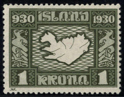 ** 1930, Allthing, 25,40,50 A Und 1 Kr, Mi. 131,134-136 - Sonstige & Ohne Zuordnung