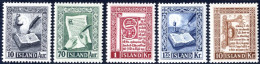 ** 1953, Manuskripte, Komplette Serie 5 Werte, Postfrisch, Mi. 287-291 - Sonstige & Ohne Zuordnung