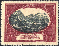 * 1921, Freimarken, 8 Werte, 1 Fr. Gummibug (Mi. 53-60 - U. 52-59 / 375,-) - Other & Unclassified