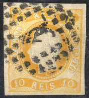 O 1866, Luis I., 10 R. Gelborange, Mi. 18 - Other & Unclassified