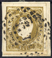 O/piece 1866, Luis I., 20 R. Olivbraun, Mi. 19 - Other & Unclassified