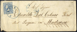 Cover 1885, Brief Von Sinaia Am 17.3. Nach Madrano (Tirol) Frankiert Mit 25 B Blau, Mi. 56 - Other & Unclassified