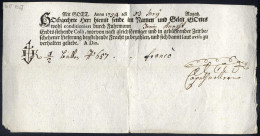 Cover 1754, Ragatz, Warenbegleitschein Des 3.5. Nach Chur, Wasserzeichen Schönes Wappen - Other & Unclassified