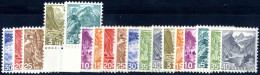 ** 1936, Landschaften, Komplette Postfrische Serie, Mi. 297/305 Y+z. - Other & Unclassified