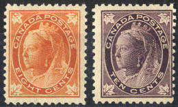 ** 1897, Set 7 Pieces, Only 2 C. Missing And 1 C. Crease, Mi. 54-55+57-61 SG 142-143+145-149 / 754,- - Sonstige & Ohne Zuordnung