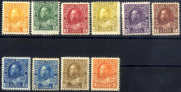 * 1922/25, König Georg V, Komplette Serie 10 Werte, Ungebraucht, SG 246-255 Mi. 105-114 - Autres & Non Classés