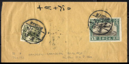 Cover 1929, Flugpostbrief Von Hankow Nach Shanghai Am 21.10., Mi. 173+193, Müller 15a - Other & Unclassified