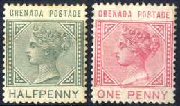 * 1883, Mi. 15-16 / SG 30-31 - Grenada (...-1974)