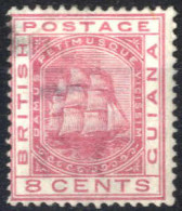 * 1876, Fregatte Sandbach, 8 C Rosa, Wz. 1 Ungebraucht, Rückseitig 2 Leichte Aufrauungen, SG 130 Mi. 36 - British Guiana (...-1966)