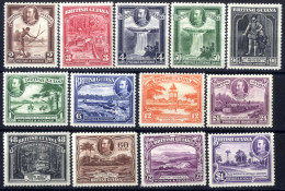 * 1934/51, Landesmotive, Komplette Serie 13 Werte Wz. 4 Ungebraucht, SG 288-300 Mi. 156-168 - British Guiana (...-1966)