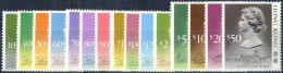 ** 1988, Freimarken Königin Elisabeth II., Komplette Postfrische Serie Aus 15 Werten, Mi. 507II - 521II / 140.- . - Other & Unclassified