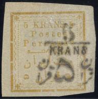 ** 1902, 5 Kr Auf 5 Kr Gelb, Mi. 160 / 340,- - Iran