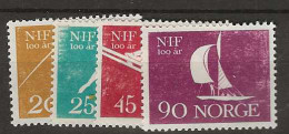 1961 MNH Norway Mi 452-55 Postfris** - Unused Stamps