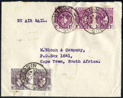 Cover 1947, Air Mail Letter From Lagos To Cape Town - Nigeria (1961-...)