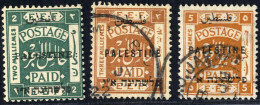 */o 1920, Freimarken Mit Jerusalemer Aufdruck In Type I (arabische Inschrift 8 Mm Lang), Gez. K 14, 2 M Ungebraucht Mit  - Palestina