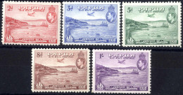 * 1938, 50 Jahre Britisch Neuguinea, Komplette Serie 5 Werte Ungebraucht, SG 158-162 Mi. 107-111 - Papua New Guinea