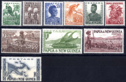 * 1952/58, Freimarken, Komplette Serie 15 Werte Ungebraucht, SG1-15 - Papúa Nueva Guinea