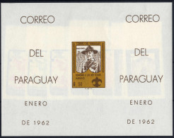 ** 1962, Set Of 8 And One Sheet, Mi. 1017-1024 + Bl 19 - Paraguay