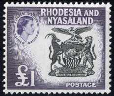 ** 1959, Definitve Set Without 9 D., 14 Values, SG 18-31 - Rhodesia & Nyasaland (1954-1963)