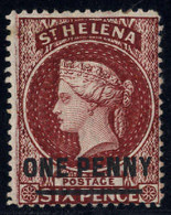 (*) 1864, Königin Viktoria, 1 P Auf 6 P Gezähnt 14, Mi. 5D, SG 27 - St. Helena