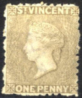 * 1881, Königin Viktoria, 1 P Braungrau, Gez. 11-12½, Wz. 1 Ungebraucht, SG 21 Mi. 22 - St.Vincent (...-1979)