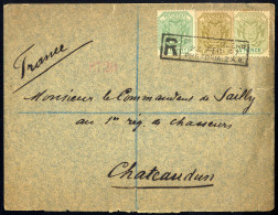 Cover 1897, Letter Registred From Pretoria 22.2.97 To Chateaudun (France), SG 207,216,221 - Transvaal (1870-1909)