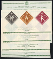 ** 1962, Sportspiele Caracas, 4 X Block 9 Mit Plattenfehler "großer Punkt Rechts Vom Radfahrer", Postfrisch, Mi. Bl 9 - Venezuela