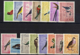 ** 1962, Vögel, Komplette Serie 15 Werte, Postfrisch, Mi. 1464-1478 - Venezuela