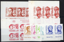 **/pair/bof 1986/1994, Simòn Bolìvar Und Persönlichkeiten, Verschiedene Werte Ungezähnt, In Paaren, Viererblöcken, Doppe - Venezuela