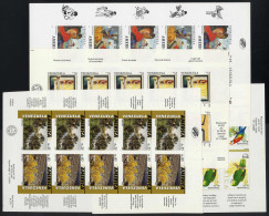 ** 1991/1995, "Amerika", Entdeckung, 500 Jahre, Vögel Und Naturschutz, Je Im Kleinbogen Ungezähnt, 1991,1992,1993,1995,  - Venezuela