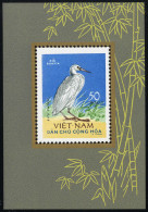 (*) 1963, Vögel, Seidenreiher Block, Ohne Gummi Wie Verausgabt, Mi. Bl 8 - Vietnam