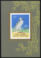 (*) 1963, Vögel, Seidenreiher Block, Ohne Gummi Wie Verausgabt, Mi. Bl 8 - Viêt-Nam