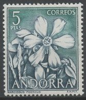 Andorre Espagnol - Andorra 1966 Y&T N°63 - Michel N°63 * - 5p Narcisses - Nuevos