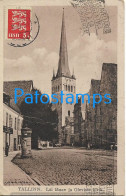 218246 EESTI ESTONIA TALLINN LAI TANAV AND THE CHURCH OF THE PRESENT BREAK CIRCULATED TO ARGENTINA POSTAL POSTCARD - Estonie