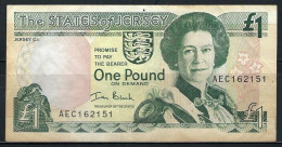 Jersey 2004 Signature: Ian Black 1 Pound Banknote P-31a 800th Anniversary Of Jersey De La Rue, London F-VF Pin Hole - Jersey