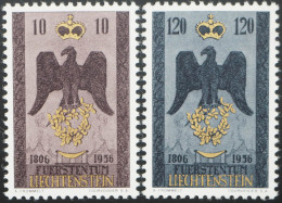 1956 Liechtenstein; Serie Fürstentum, Postfrisch/MNH, MiNr. 346/47, ME 20,- - Altri & Non Classificati