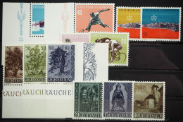 1958 Liechtenstein; Jahrgang In Den Hauptnummern Komplett, **/MNH, ME 77,- - Sonstige & Ohne Zuordnung