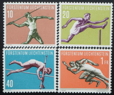 1956 Liechtenstein; Serie Sport (III), Postfrisch/MNH, MiNr. 342/45, ME 38,- - Altri & Non Classificati