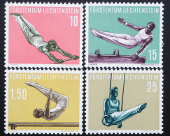 1957 Liechtenstein; Serie Sport (IV), Postfrisch/MNH, MiNr. 353/56, ME 60,- - Sonstige & Ohne Zuordnung