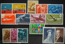 1960 Liechtenstein; Jahrgang In Den Hauptnummern Komplett, **/MNH, ME 154,- - Autres & Non Classés