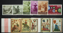 1961 Liechtenstein; Jahrgang In Den Hauptnummern Komplett, **/MNH, ME 17,- - Sonstige & Ohne Zuordnung