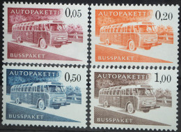 1963 Finnland; Auto-Paketmarken Bus, Normales Papier, **, MiNr. 10/13 X, ME 32,- - Altri & Non Classificati